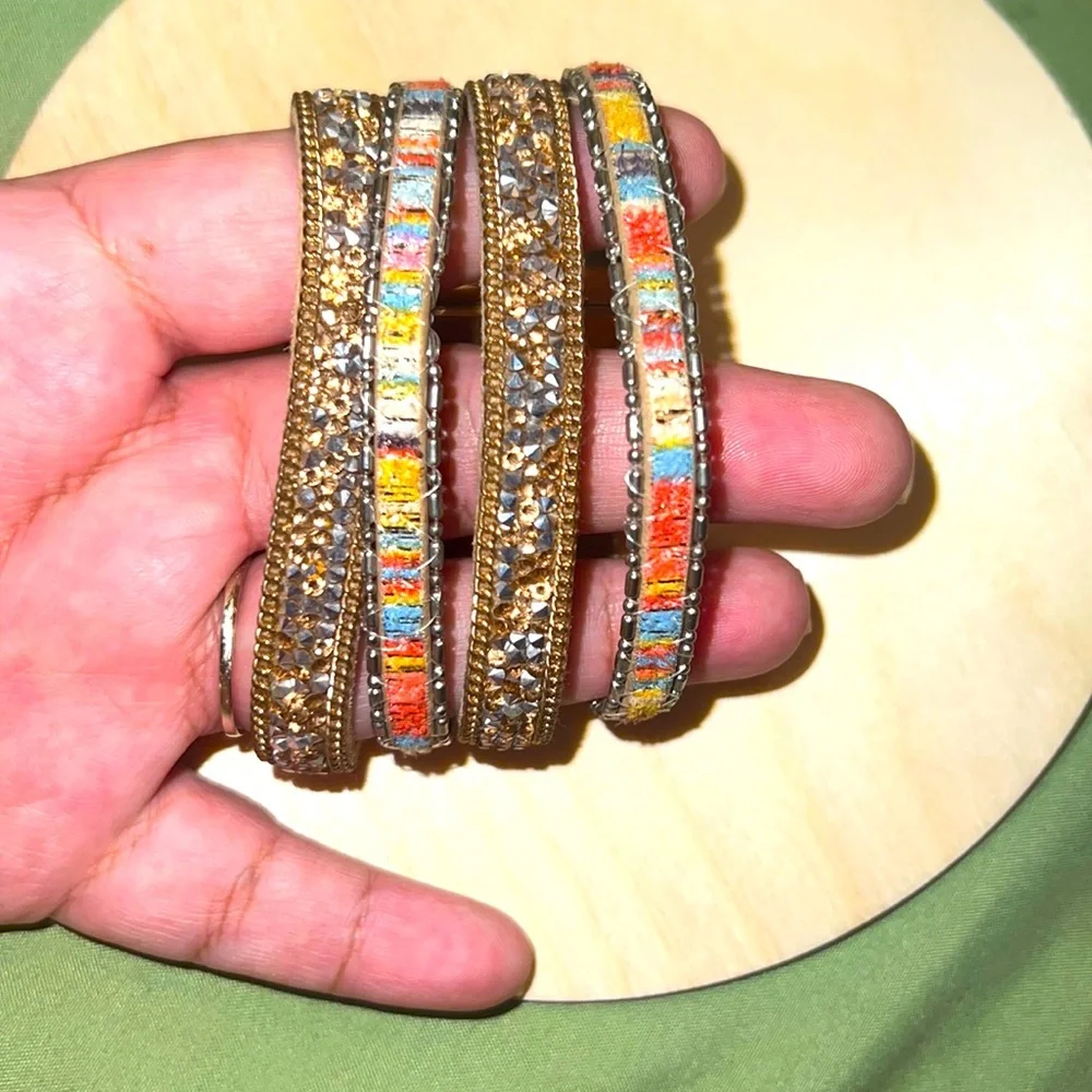 Multi-Strand Beaded Bracelet with Turn-lock closure.